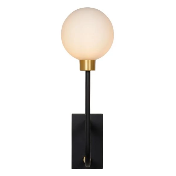 Lucide BEREND - Wandleuchte Badezimmer - 1xG9 - IP44 - Schwarz - detail 3